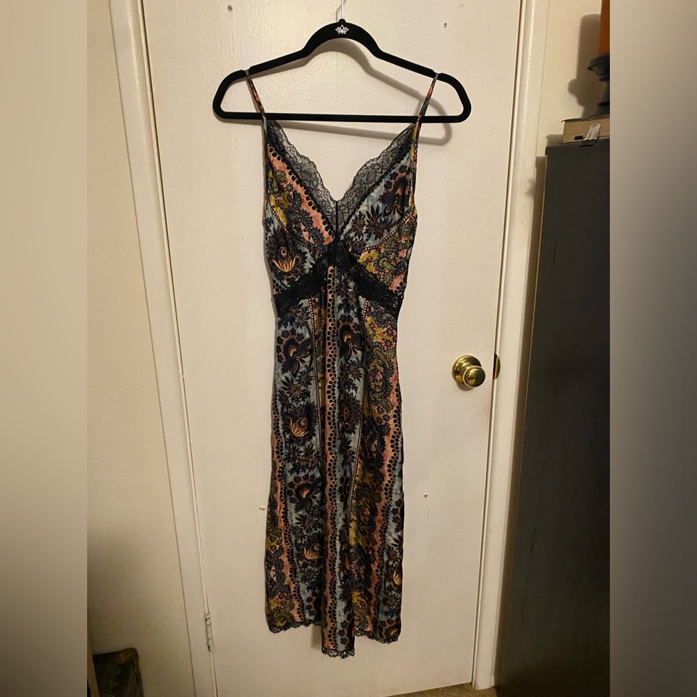 Sandro Luana silk midi dress
